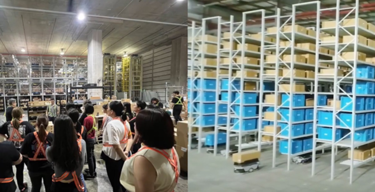Henatenn staff visiting the group's distribution centre