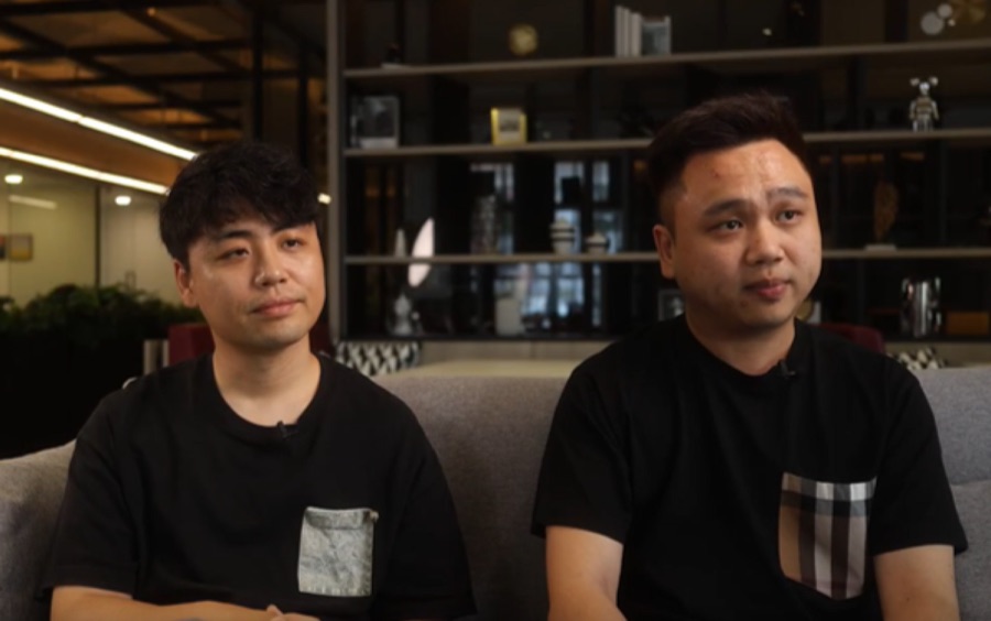 Neferti regional sales directors Jarius Jinqiang and Cheng Wenlong