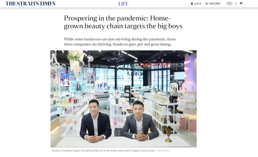 The Straits Times article preview